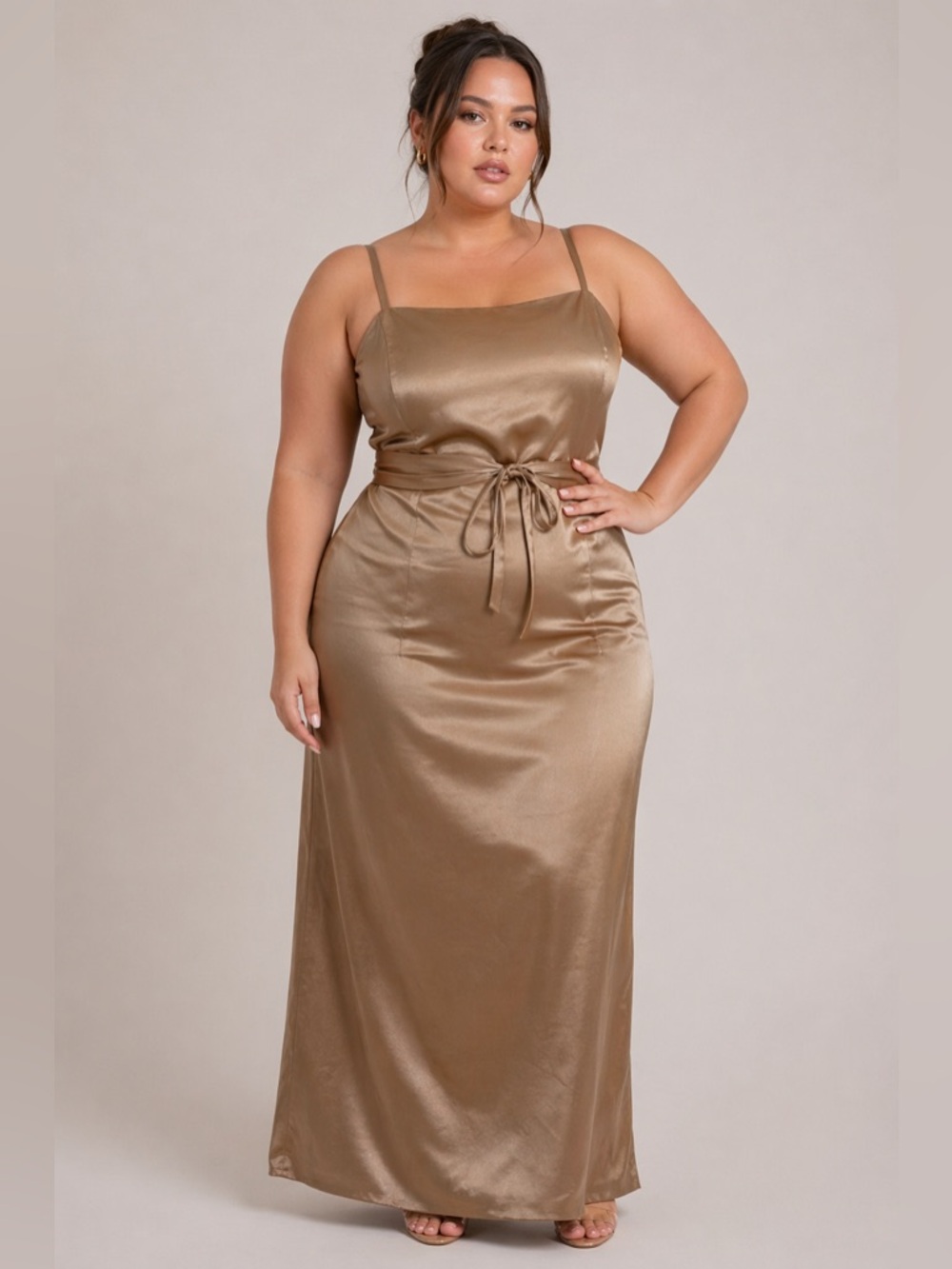 DaVinci Bridal Gold Bridesmaids Dress